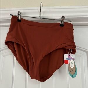 New Prana Milan Rib Swim Bottoms Deep Liquer Size Medium